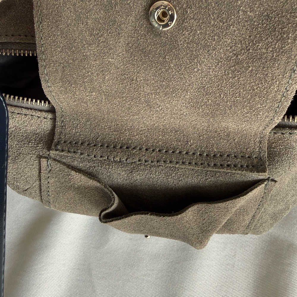 Raj Gray Suede Bag - Picture 4 of 4